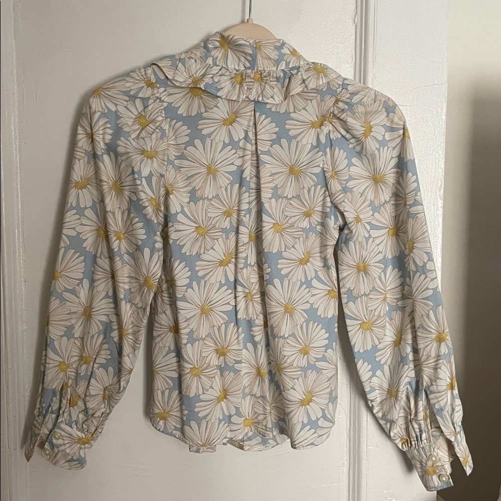 Levi's Blue Floral Blouse - Picture 3 of 6